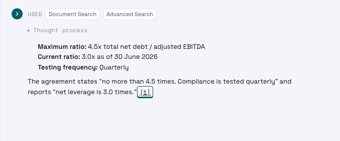 Actual Strive answer: 4.5× maximum, with its source citation.